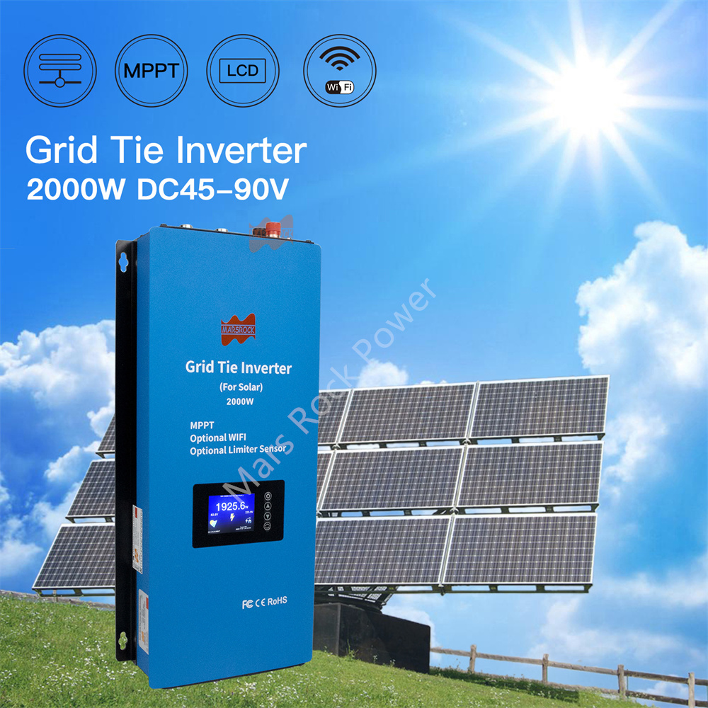 Grid Tie Inverter Limiter 2000W - Inversor Solar Híbrido de 2000W com