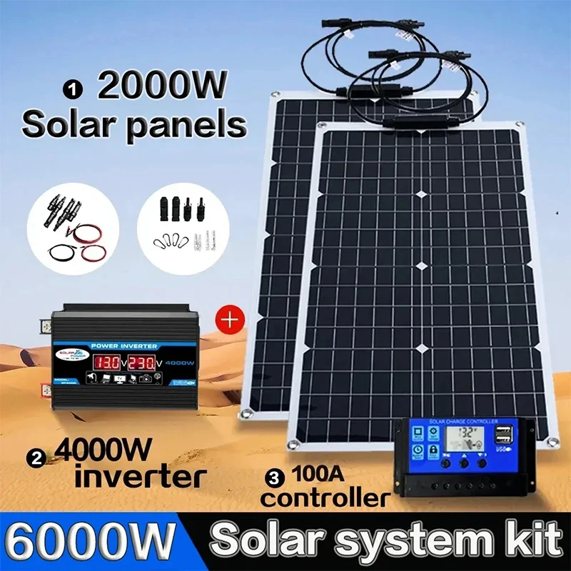 Kit Solar Tudo-em-Um 2000W |   - Grid Tie Inverter Limiter 2000W avaliação e preço