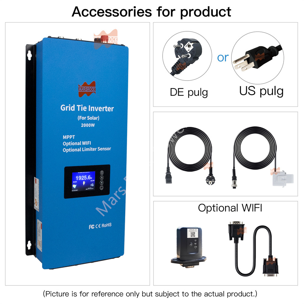 Inversor Solar de 2000W, 2 Fas - Grid Tie Inverter Limiter 2000W avaliação e preço
