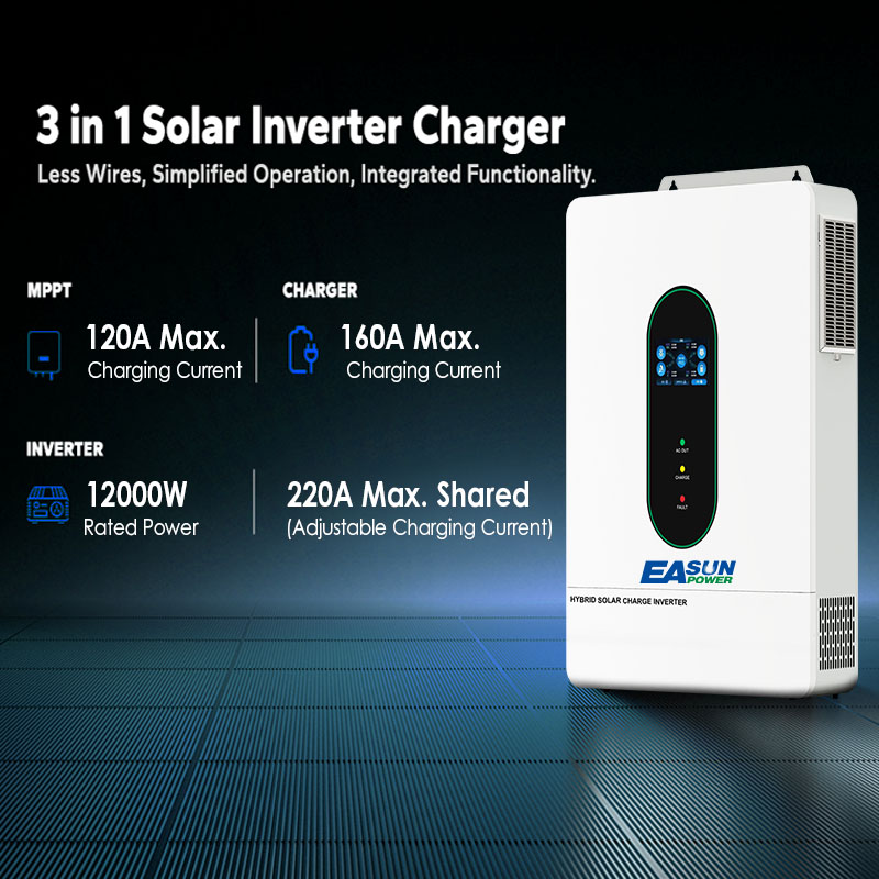 Inversor Solar Híbrido EASUN U - Grid Tie Inverter Limiter 2000W avaliação e preço