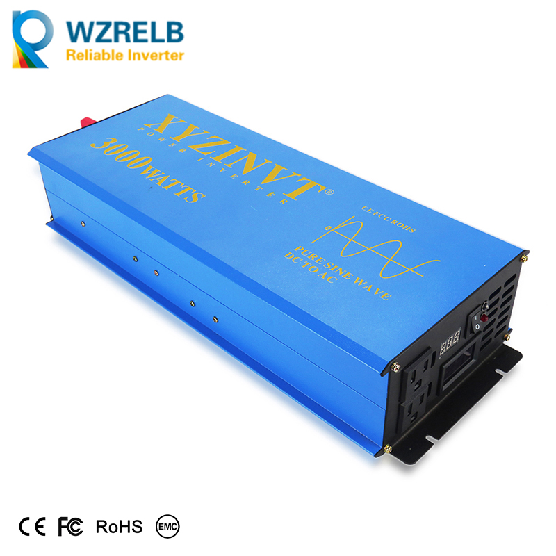 Inversor de energia solar 3000 - Inverter Pure Sine Wave 60Hz 120V 3000W avaliação e preço